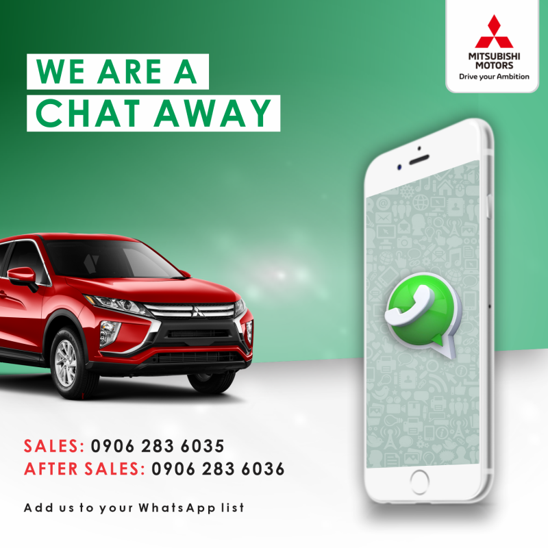 We Are Now Available On WhatsApp