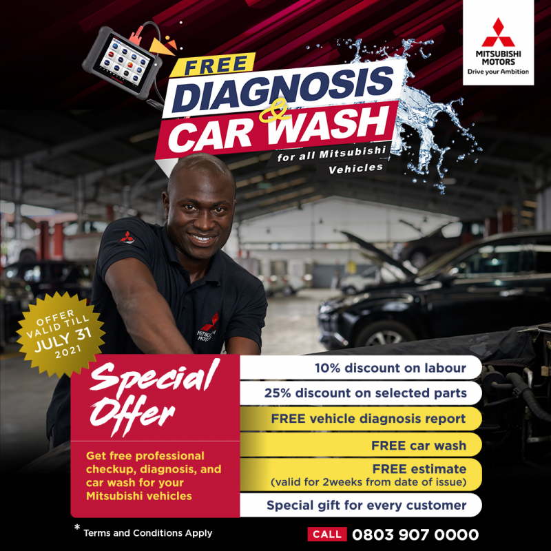 ENJOY FREE DIAGNOSIS & CAR WASH PROMO