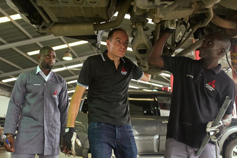 Mr. Thomas Pelletier, MD Massilia Motors plays the role of a technician.