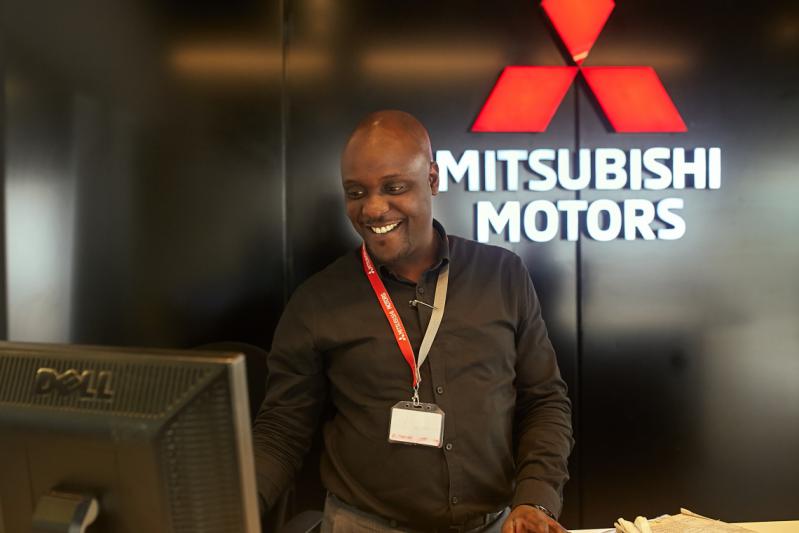 Mr. Olufunso Oni, Spare Parts Manager, Massilia Motors plays the role of a Sales executive/receptionist.