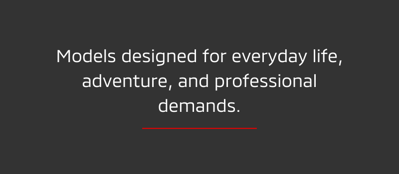 Mitsubishi vehicles, ready to take on all your challenges